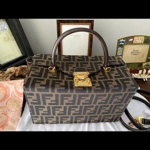 Fendi Vintage Convertible Zucca Medium Bag in Canvas